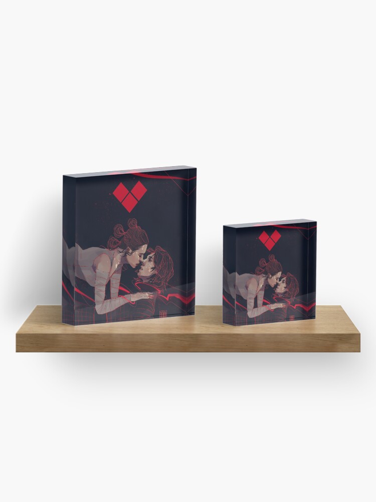 Alternate view of Red Thread Acrylic Block