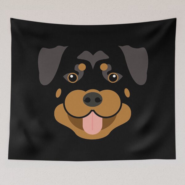 Item preview, Rottweiler dog face designed and sold by ShirtBricks.