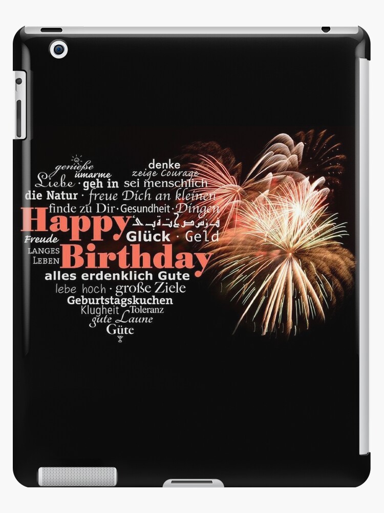 Message Happy Birthday Joyeux Ipad Case Skin By Isafeug Redbubble