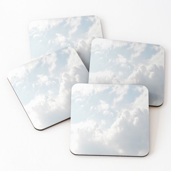 Item preview, summer minimalist white cloud pastel blue sky  designed and sold by LEILA ART SPACE.