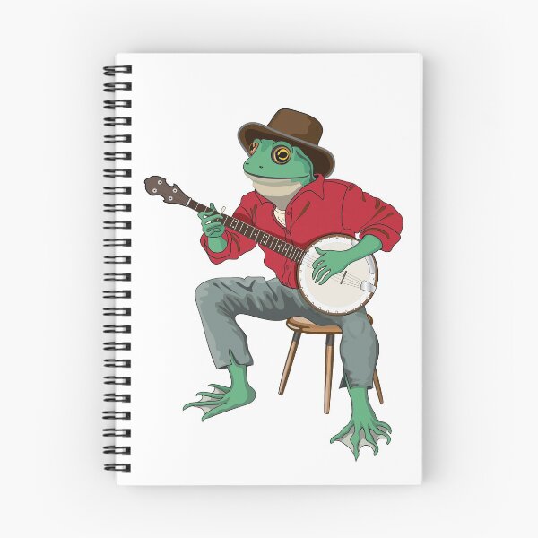 Item preview, Banjo Playing Frog designed and sold by oxterjones.