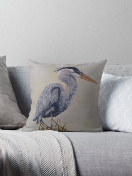 Heron Pillows Cushions for Sale Redbubble