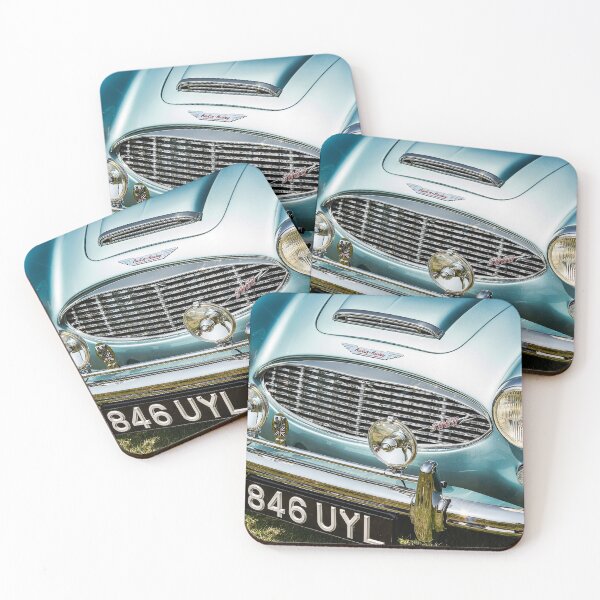 Item preview, The front of a blue 1960 Austin Healey on display at a car show designed and sold by Graham Cornall.