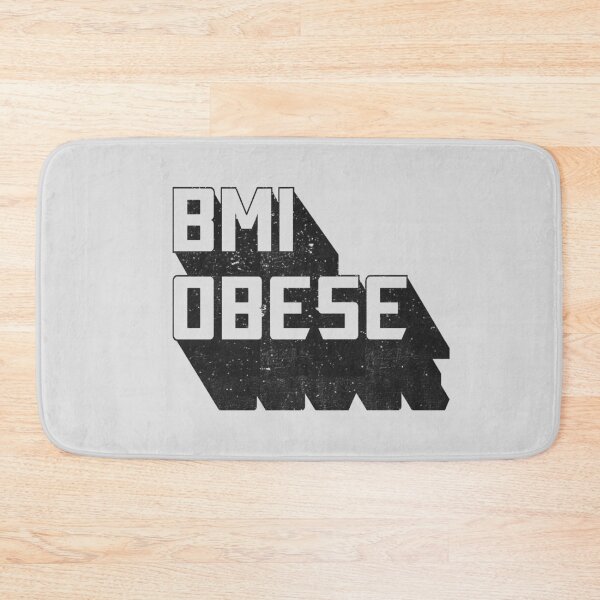 Item preview, BMI Obese Funny Fitness Influencer Retro Exercise designed and sold by Bethcentral Designs.