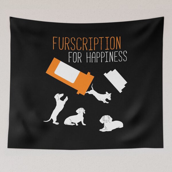 Item preview, Furscription For Happiness Funny Dog Lover Gift designed and sold by TooFlyDesign.