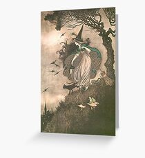 Grimm's fairy-tale witch Greeting Card