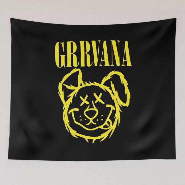 Item preview, Funny Dog Lover Music Gift Grrrvana designed and sold by TooFlyDesign.