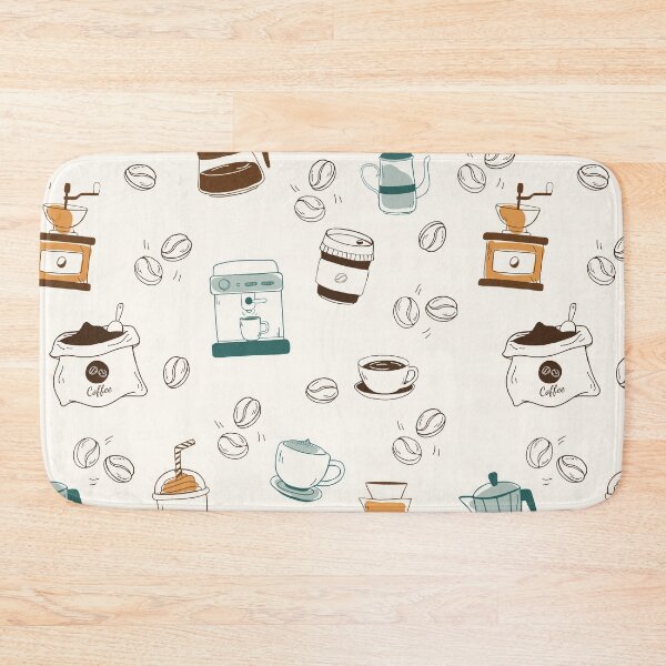 Item preview, Coffee Pattern designed and sold by Spitfire July Doodles.