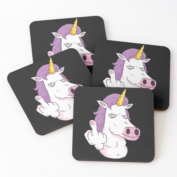 Item preview, Unicorn middle finger designed and sold by o2bshirt.