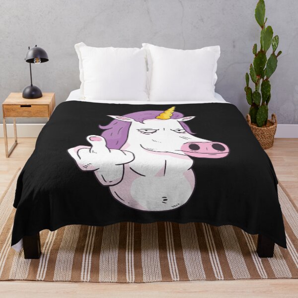 Item preview, Unicorn middle finger designed and sold by o2bshirt.