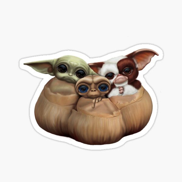 Lovable 80s Aliens Sticker