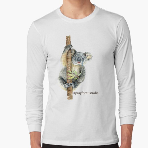 Pray for Australia Koala Long Sleeve T-Shirt