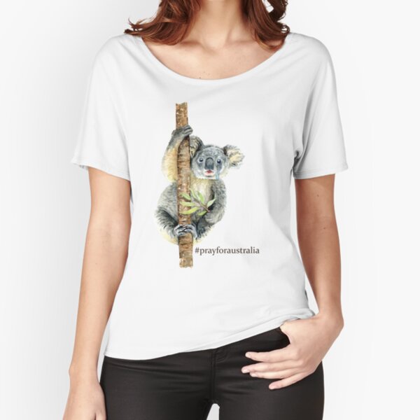 Pray for Australia Koala Relaxed Fit T-Shirt