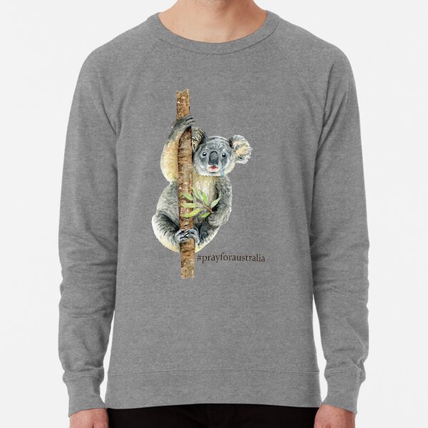 Pray for Australia Koala Lightweight Sweatshirt