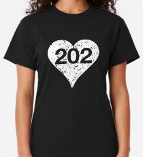 Washington DC Area Code 202 Heart Classic T-Shirt