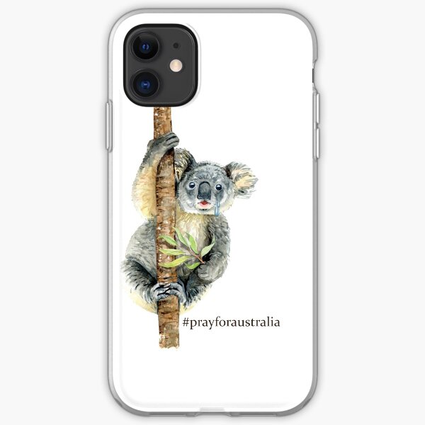 Pray for Australia Koala iPhone Soft Case