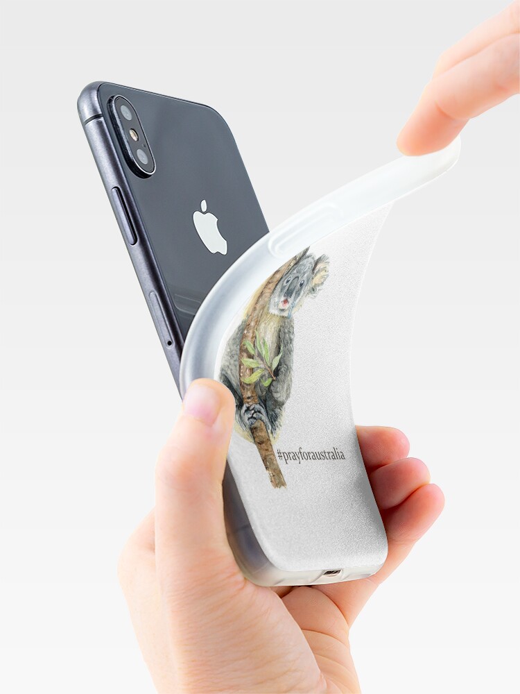 Alternate view of Pray for Australia Koala iPhone Case & Cover