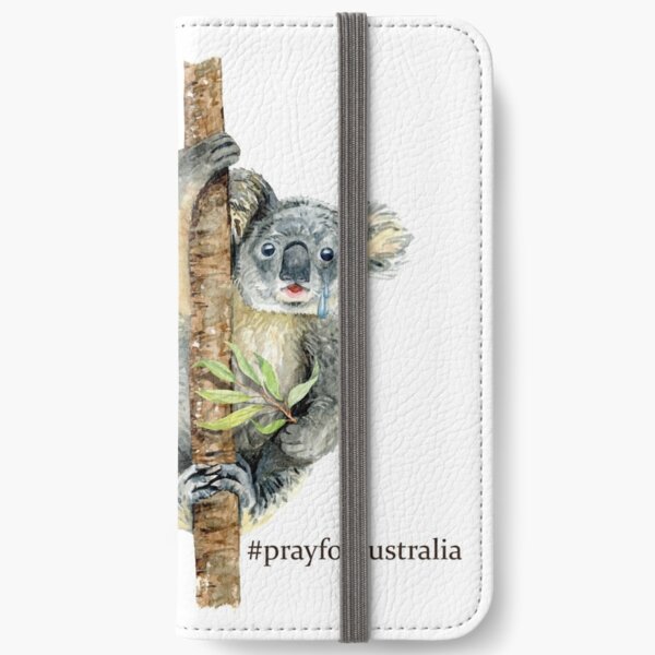 Pray for Australia Koala iPhone Wallet