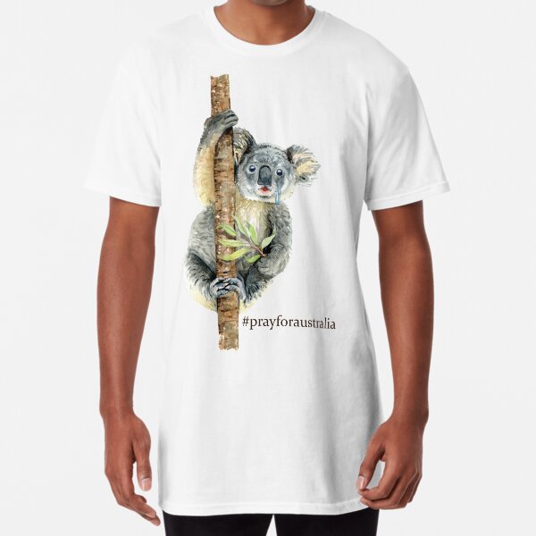Pray for Australia Koala Long T-Shirt