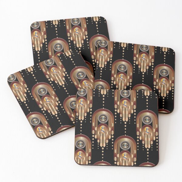 Item preview, Modern Golden Hamsa Eye-Hand designed and sold by Nobiya.