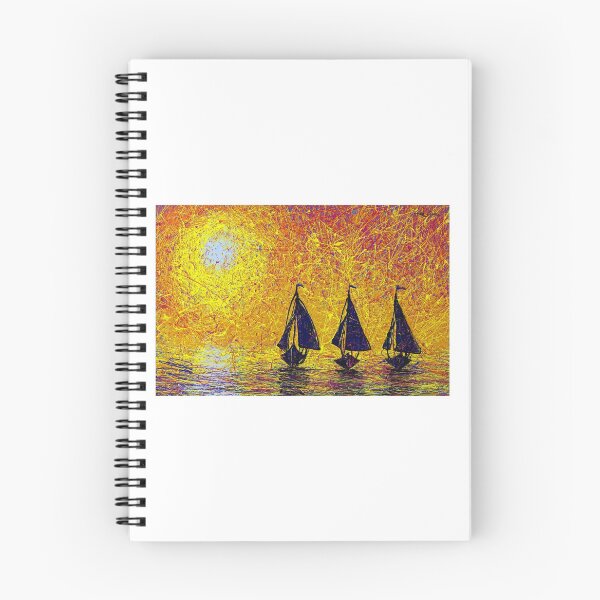 Item preview, Sailing With The Sunset By ArtGuru 0132 - Drip Painting On Canvas designed and sold by Art Guru.