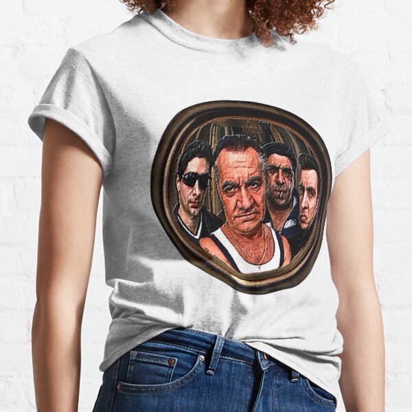 The Sopranos- Through the spyhole- Portrait print Classic T-Shirt