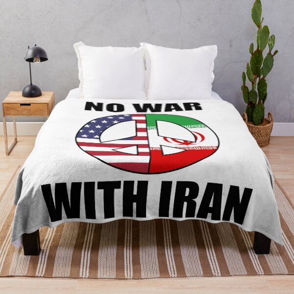 Item preview, NO WAR WITH IRAN VS USA WW3 PEACE designed and sold by ReignGFX.