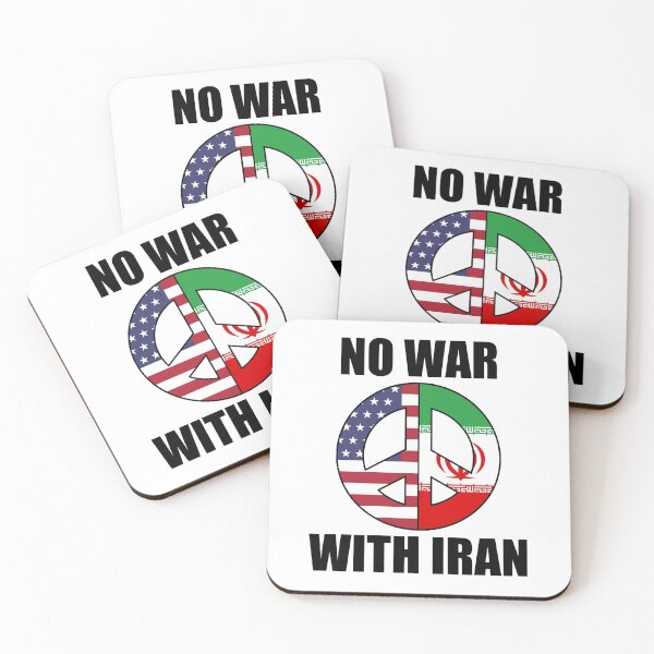 Item preview, NO WAR WITH IRAN VS USA WW3 PEACE designed and sold by ReignGFX.