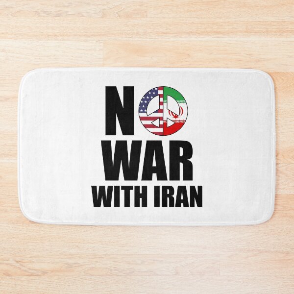 Item preview, NO WAR WITH IRAN VS USA WW3 PEACE designed and sold by ReignGFX.