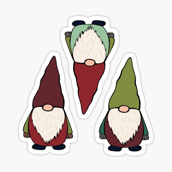 Item preview, Gnome sticker pack and pattern 3 designed and sold by LiciaMarie.
