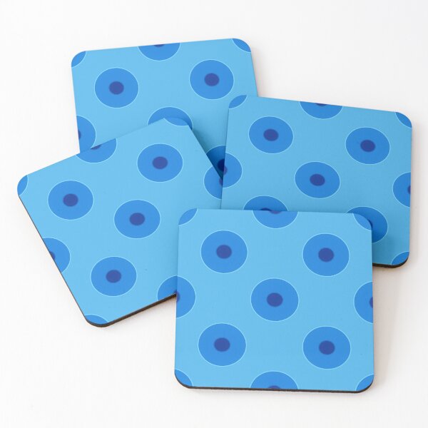 Item preview, Blue vintage duplo dots designed and sold by Yamy Morrell Art and Design.