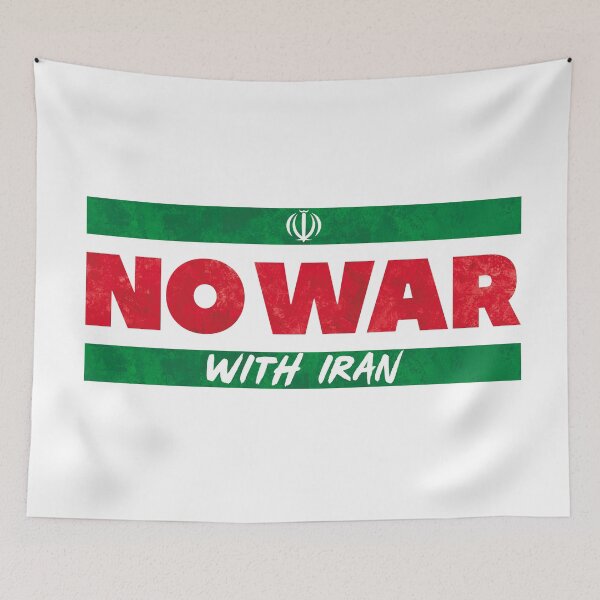 Item preview, No War With Iran designed and sold by BethsdaleArt.