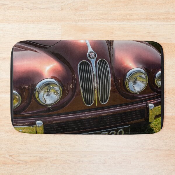 Item preview, The front of a red 1950s Bristol Type 403 on display at a car show designed and sold by Graham Cornall.