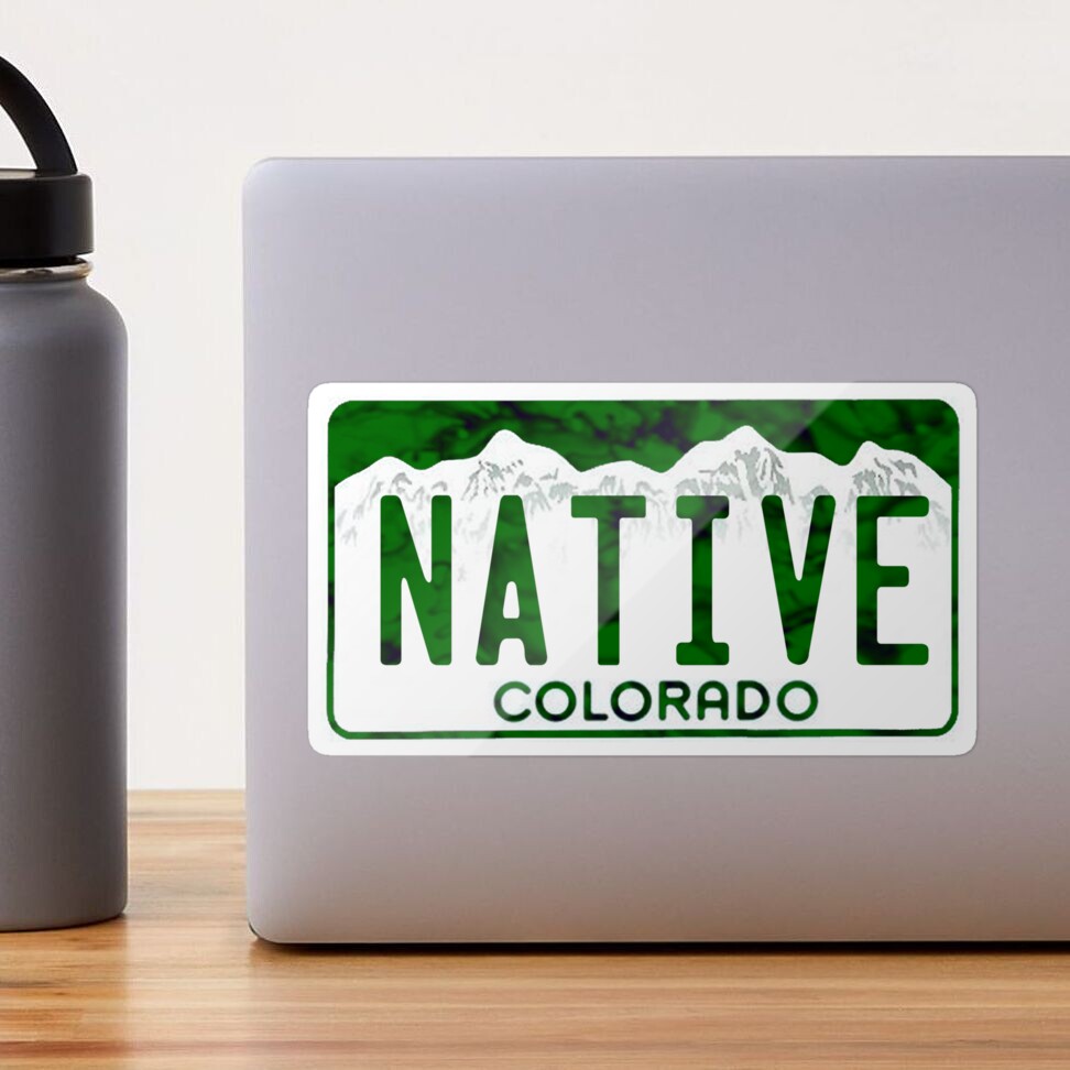 Colorado Native Sticker - CO Pride Vinyl Decal Made In USA 7x2.1 Inches