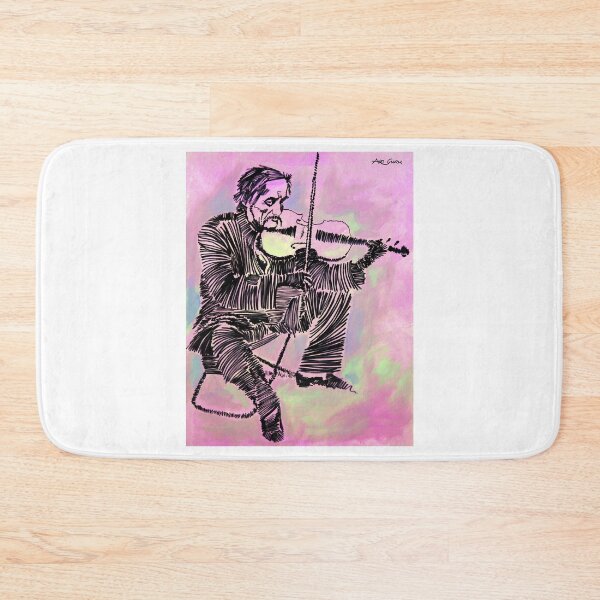 Item preview, Man Playing Violin By ArtGuru 0142 - Acrylic On Paper designed and sold by Art Guru.
