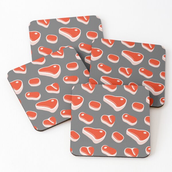 Item preview, Steak - Meat on grey designed and sold by littlearrow.