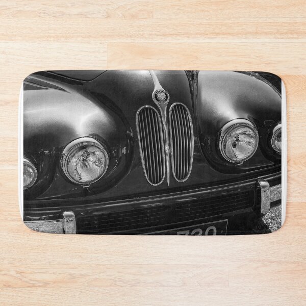 Item preview, A black and white image of the front of a 1950s Bristol Type 403 on display at a car show designed and sold by Graham Cornall.