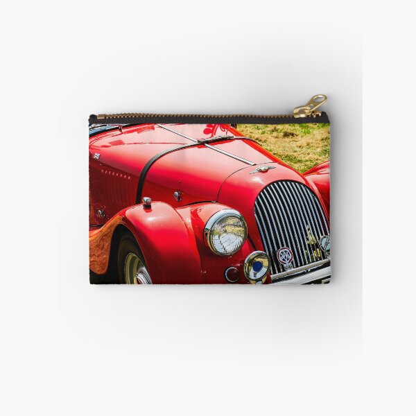 Item preview, The front of a red 1962 Morgan Plus 4 on display at a car show designed and sold by Graham Cornall.