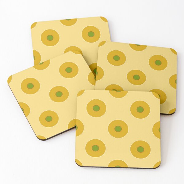 Item preview, Mustard yellow vintage duplo dots designed and sold by Yamy Morrell Art and Design.