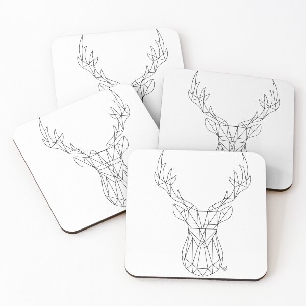 Item preview, Geometric Stag No Background designed and sold by TheTopHatArts.