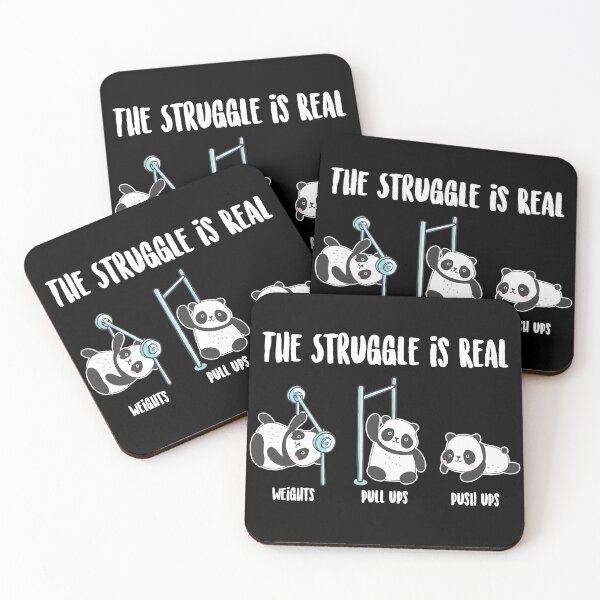 Item preview, Panda Bear Gifts - Funny Weightlifter Gifts - The Struggle Is Real - Panda Gym designed and sold by kntranhoang.