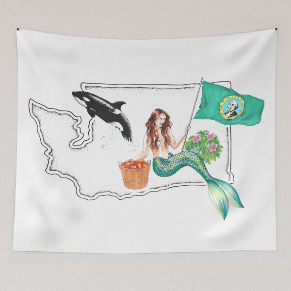 Item preview, Washington Mermaid designed and sold by Elizabeth Weglein.