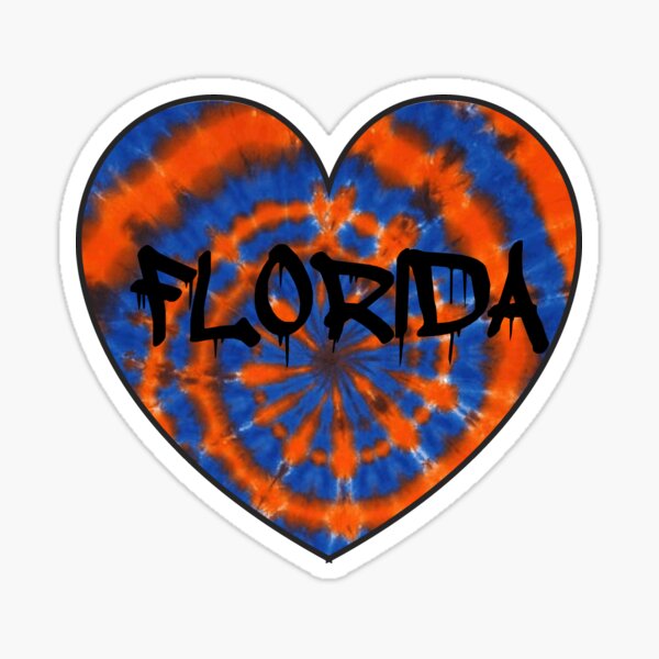 Item preview, U FLORIDA TIE DYE HEART designed and sold by bennacooper.