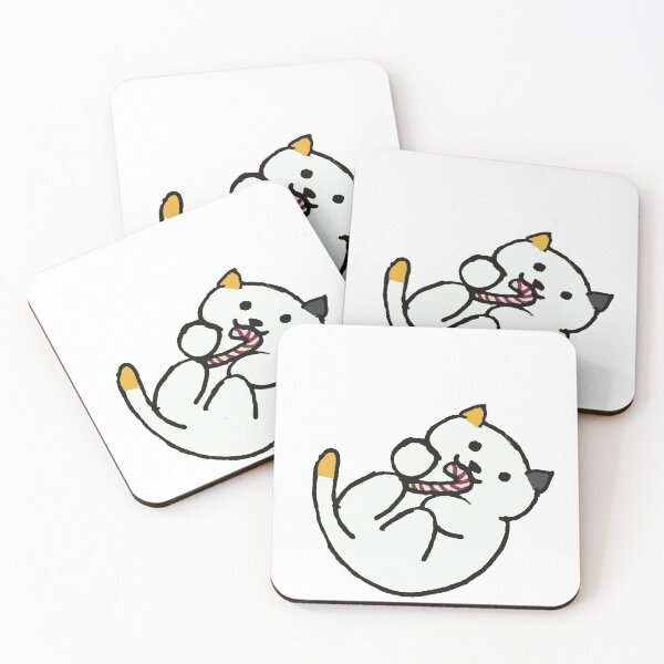 Item preview, Neko Atsume Dottie with Candy Cane designed and sold by LuxPNSilva.
