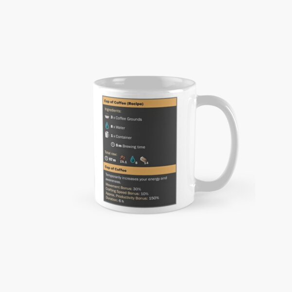 Cup of Coffee (Recipe) Classic Mug