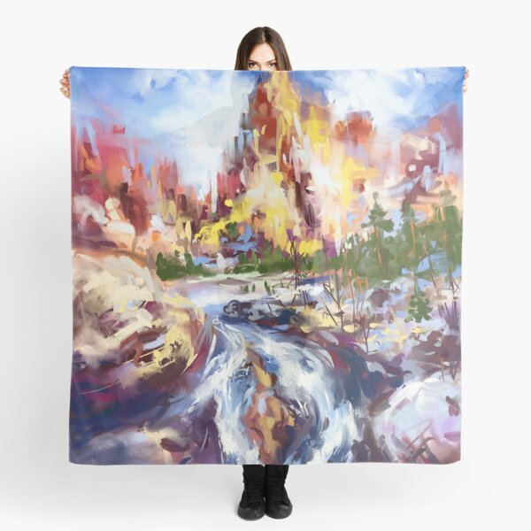 The golden mountain Scarf