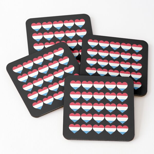 Item preview, Love My Luxembourgian Hearts Flag designed and sold by HelloFromAja.