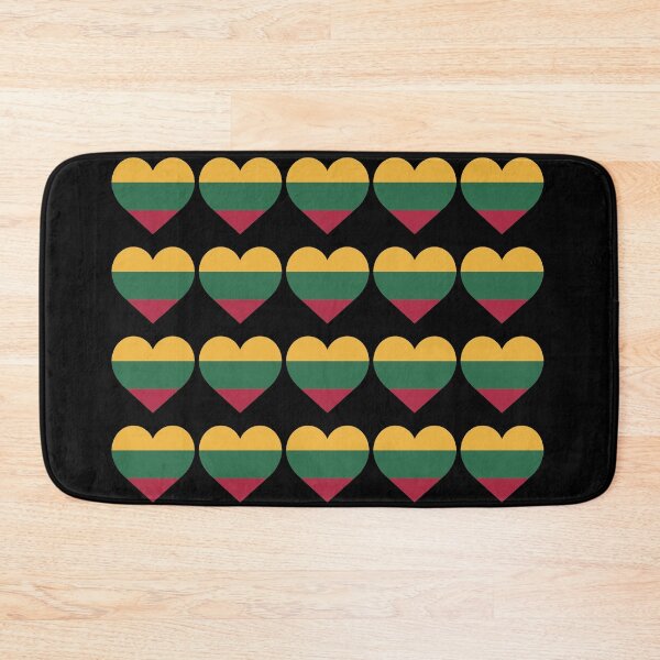 Item preview, Love My Lithuanian Hearts Flag designed and sold by HelloFromAja.
