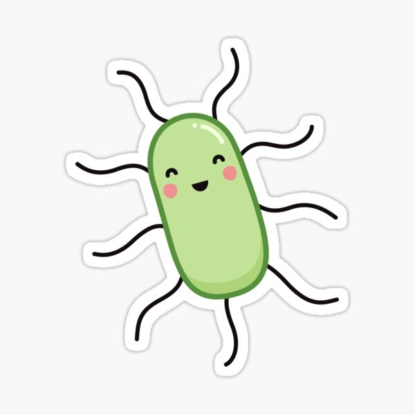 Cute kawaii bacterium Sticker
