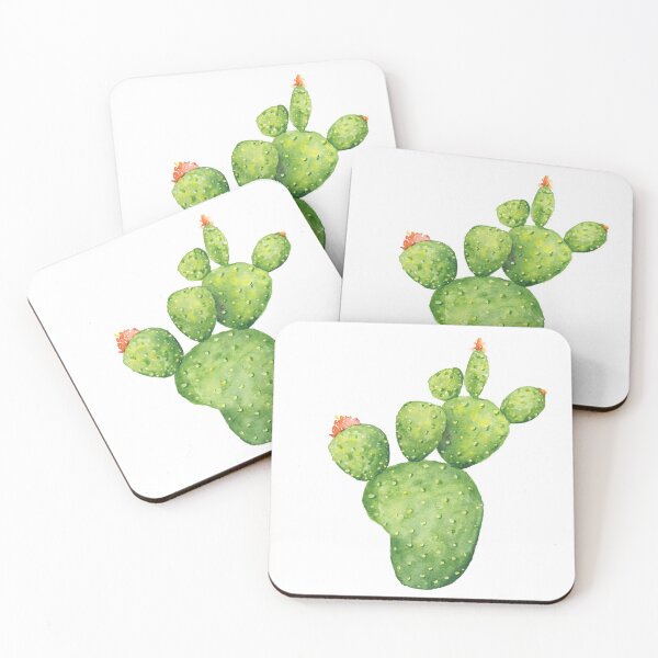 Item preview, Flowering Barbary Fig Cactus designed and sold by Laura Jane Kirton.